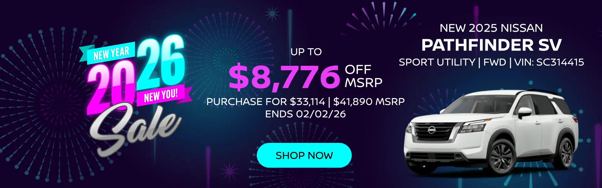 New 2025 Nissan Pathfinder - Save up to $8,776 off MSRP