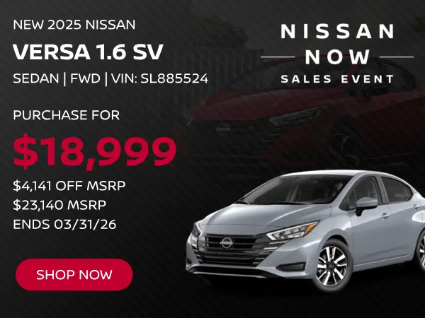 New 2025 Nissan Versa 1.6 SV
